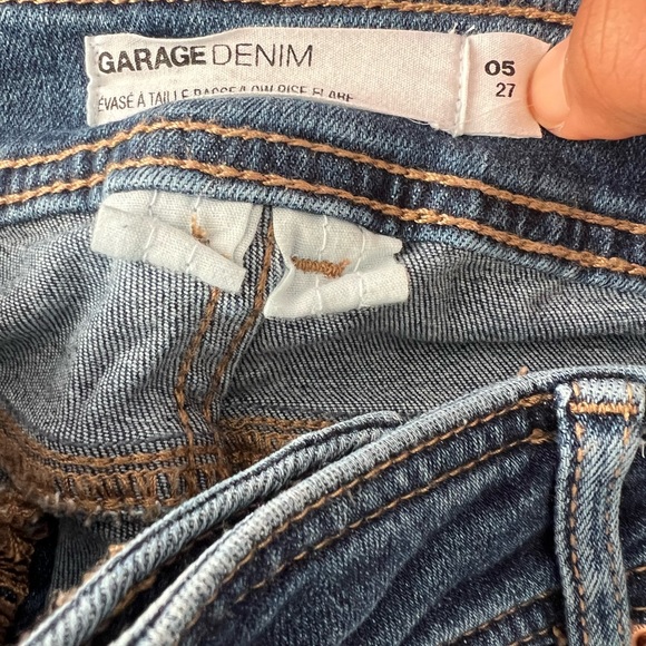 Navy bleu low rise flare jeans - Picture 3 of 7